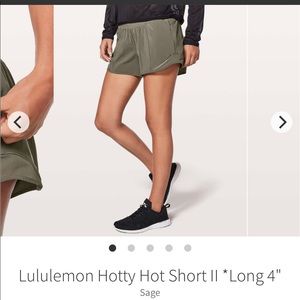 lululemon hotty hot II short
